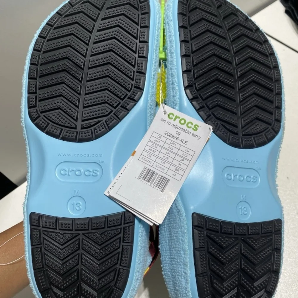 Crocs Zen Garden Sensory Classic Adjustable Terry Cloth Clog Arctic Men’s Sz 13 - Picture 10 of 10